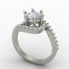 Cross Solitaire Ring Cross Solitaire Ring