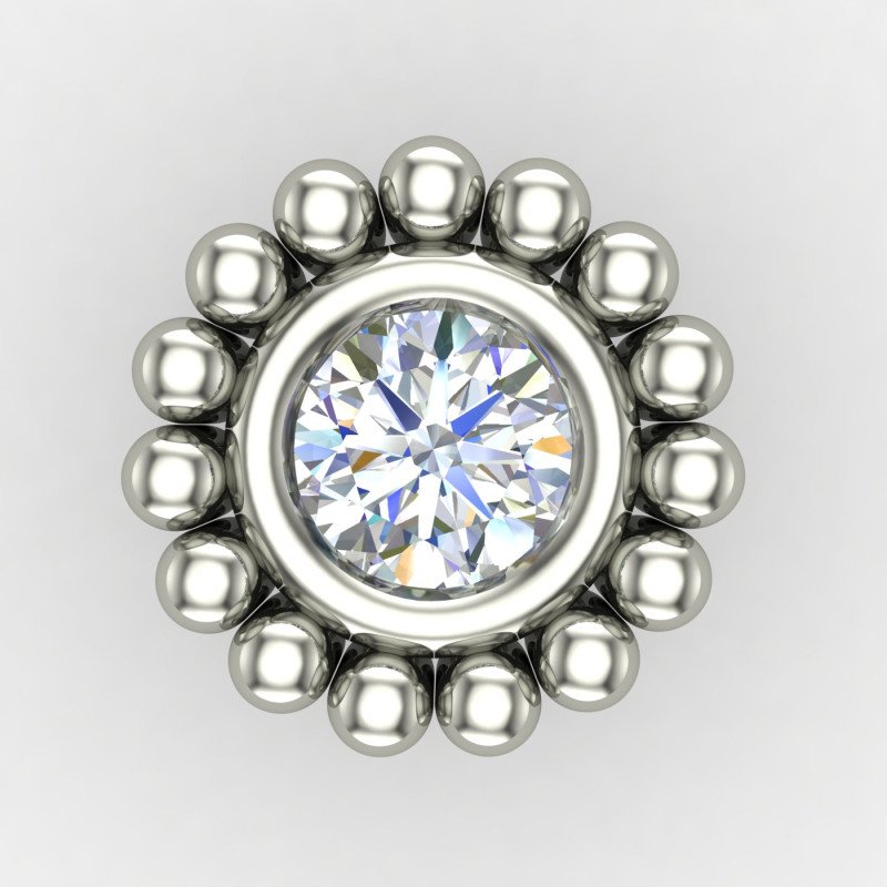 Sterling Silver Screw Nose Pin India
