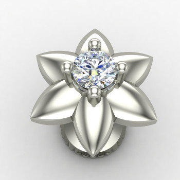 Star Screw Silver Nose Pin