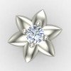 Star Screw Silver Nose Pin