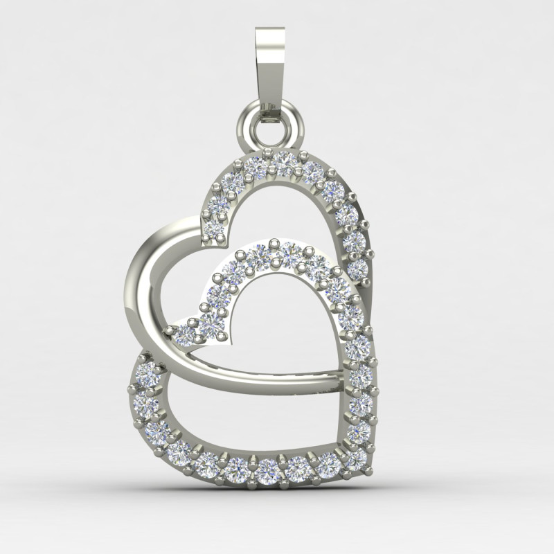 Double Heart Valentine Pendant Double Heart Valentine Pendant