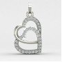 Double Heart Valentine Pendant