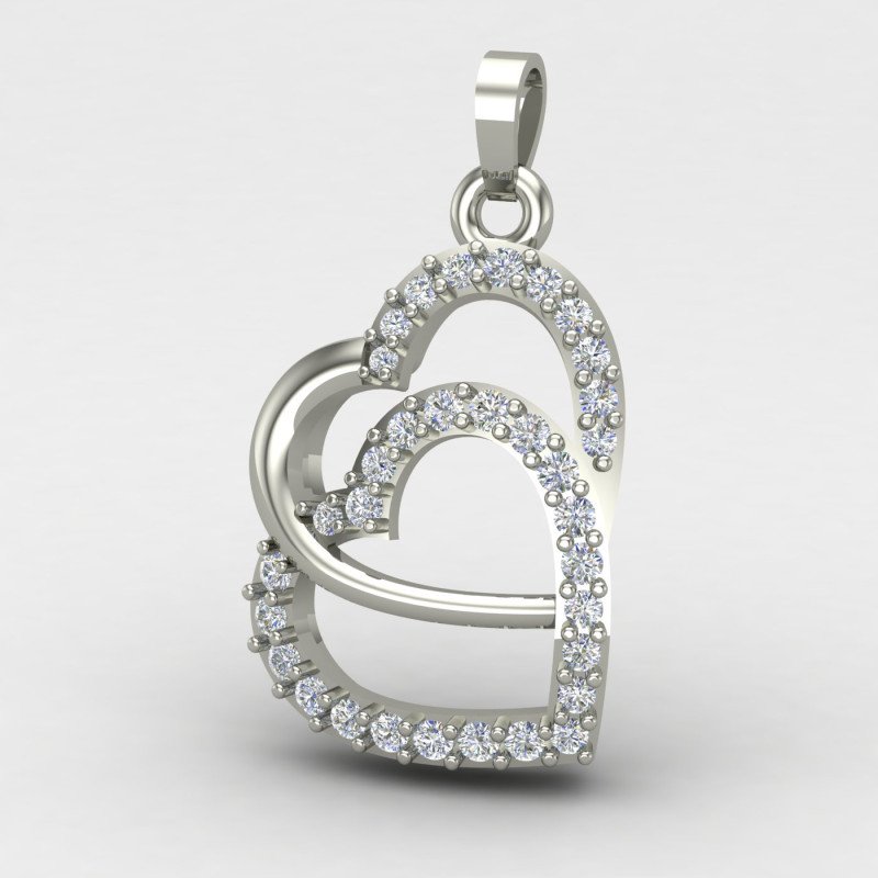 Double Heart Valentine Pendant Double Heart Valentine Pendant