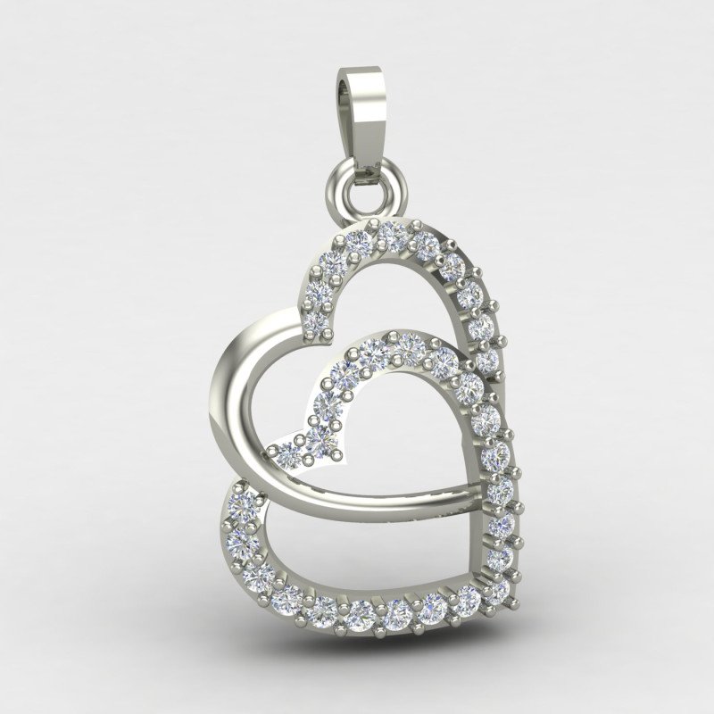 Double Heart Valentine Pendant Double Heart Valentine Pendant