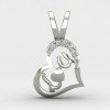 I Love U Heart Pendant