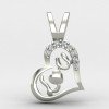 I Love U Heart Pendant