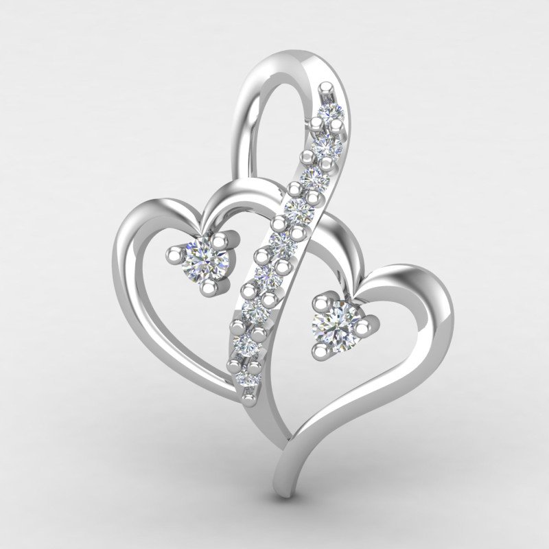 Double Heart Stylist Pendant Double Heart Stylist Pendant