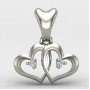 Stylish Heart Locket Silver