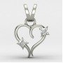 Women Heart Silver Pendant