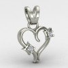 Women Heart Silver Pendant