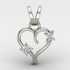 Women Heart Silver Pendant