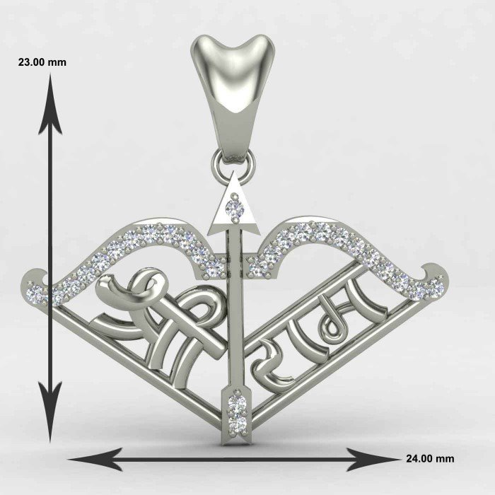 Arrow Bow Shree Ram Pendant Arrow Bow Shree Ram Pendant
