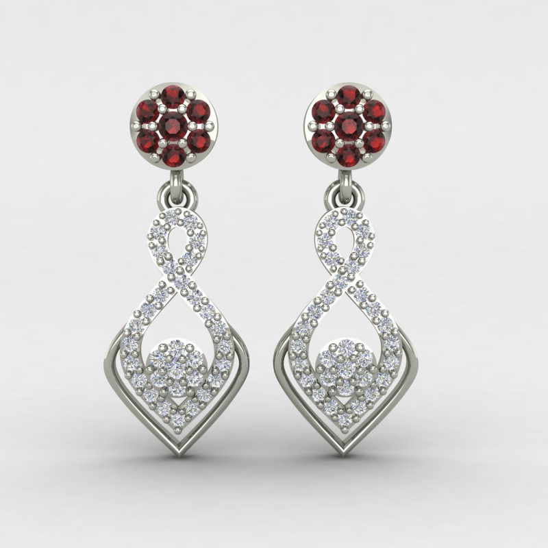Sterling Silver Bridal Earring