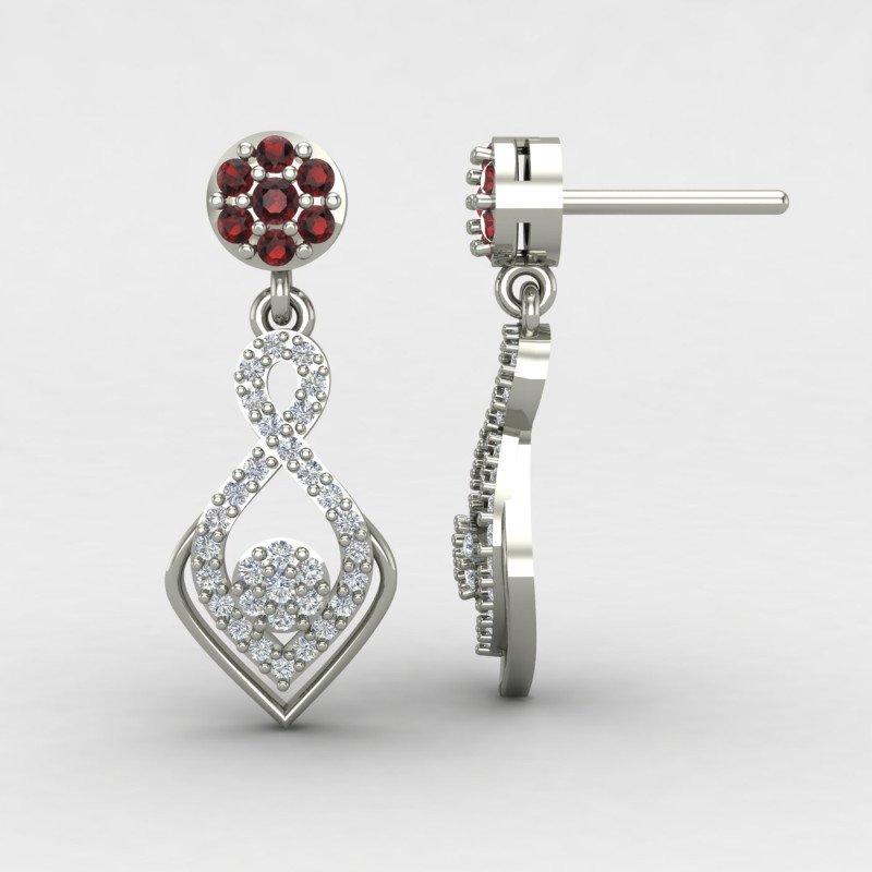 Sterling Silver Bridal Earring