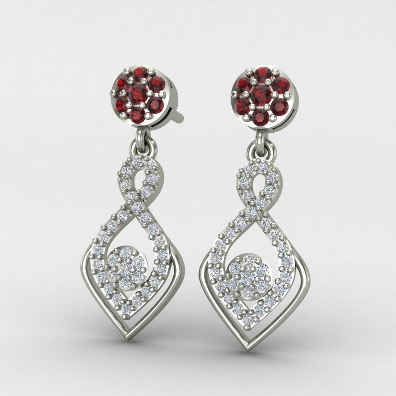 Sterling Silver Bridal Earring