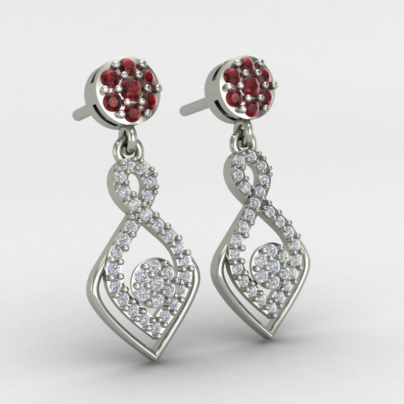 Sterling Silver Bridal Earring