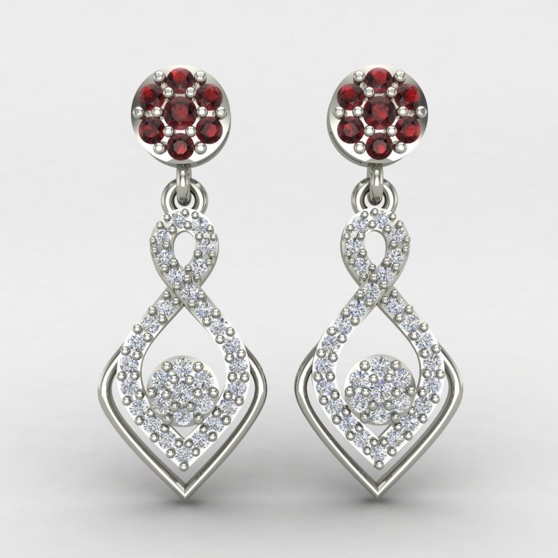 Sterling Silver Bridal Earring