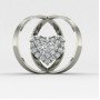 Round Heart Silver Pendant
