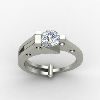 Engagement Silver Ring
