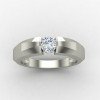 Wedding Silver Solitaire Ring Wedding Silver Solitaire Ring