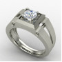 Solitaire Gents Wedding Ring