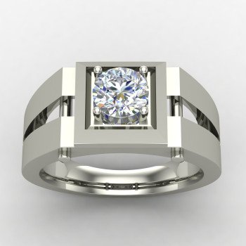 Solitaire Gents Wedding Ring