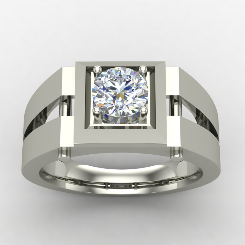 Solitaire Gents Wedding Ring Solitaire Gents Wedding Ring