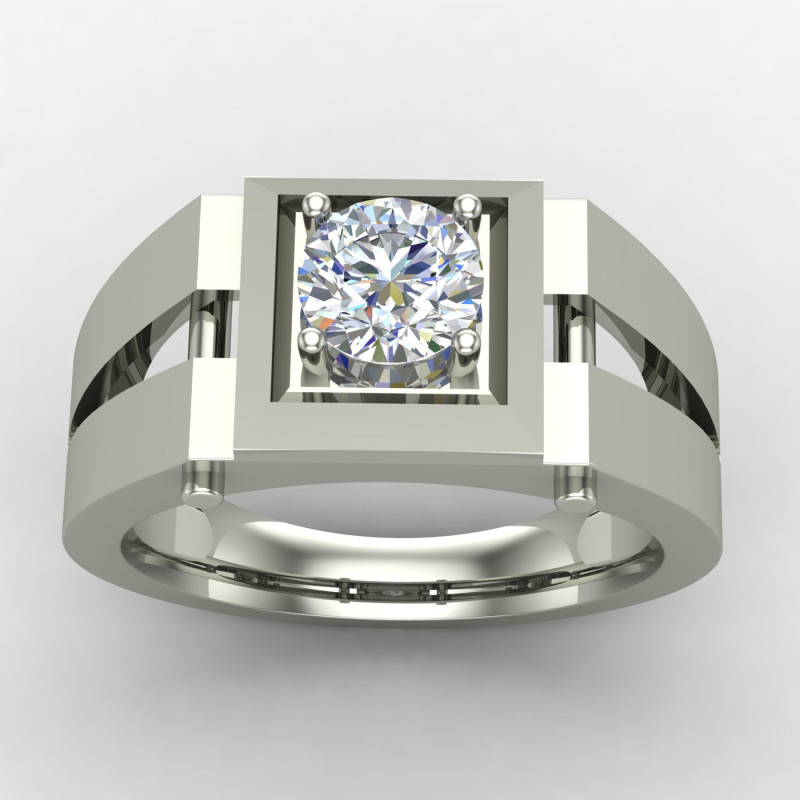 Solitaire Gents Wedding Ring Solitaire Gents Wedding Ring