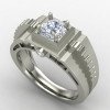 Silver Solitaire Wedding Ring Silver Solitaire Wedding Ring