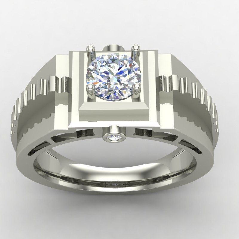 Silver Solitaire Wedding Ring Silver Solitaire Wedding Ring