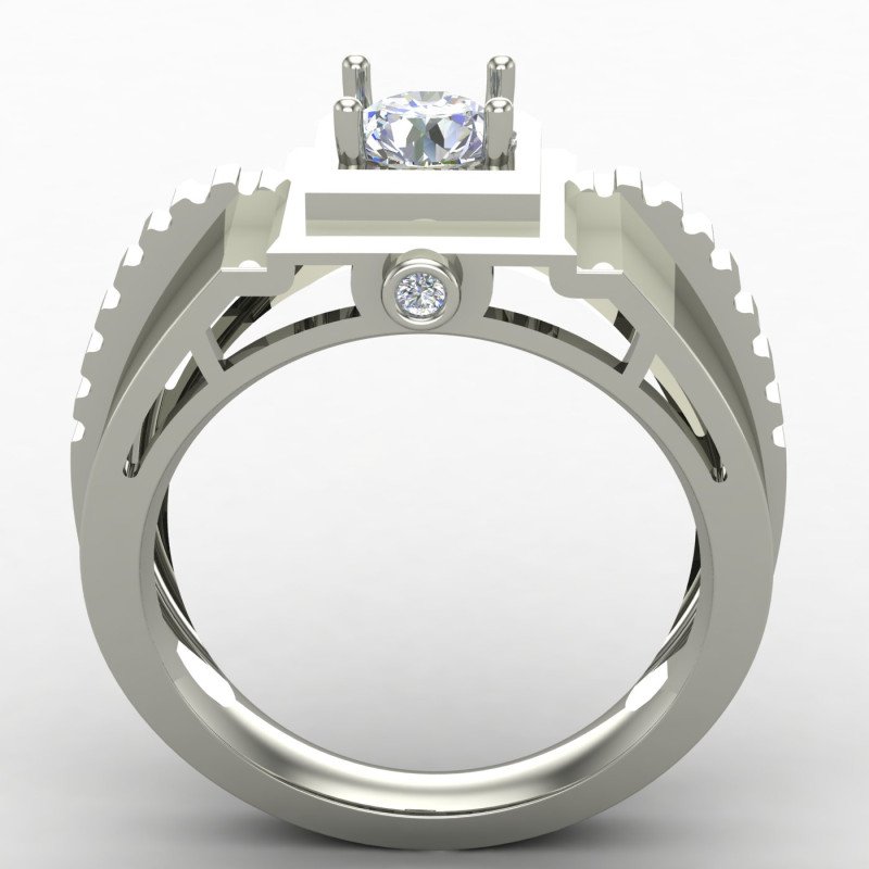 Silver Solitaire Wedding Ring Silver Solitaire Wedding Ring