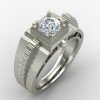 Silver Solitaire Wedding Ring Silver Solitaire Wedding Ring