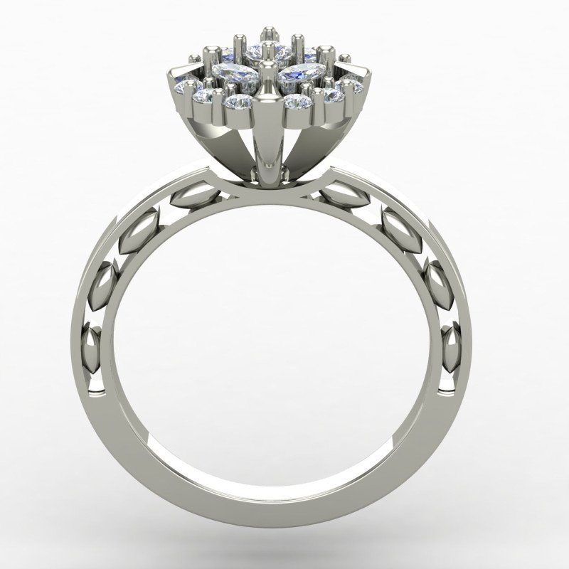Cluster Flower Ring Cluster Flower Ring