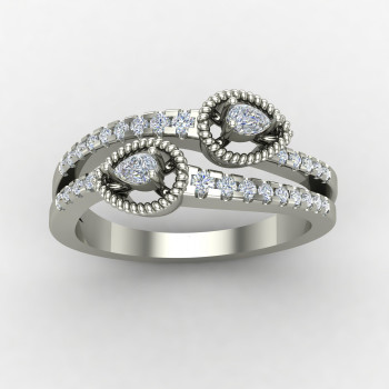 Silver Anniversary Band Ring