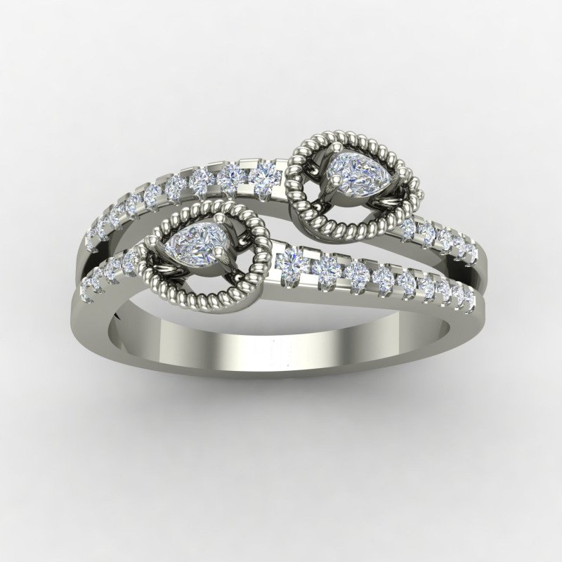 Silver Anniversary Band Ring Silver Anniversary Band Ring