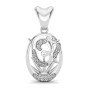 Om Surya Silver Pendant