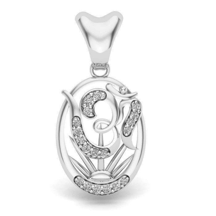 Om Surya Silver Pendant Om Surya Silver Pendant