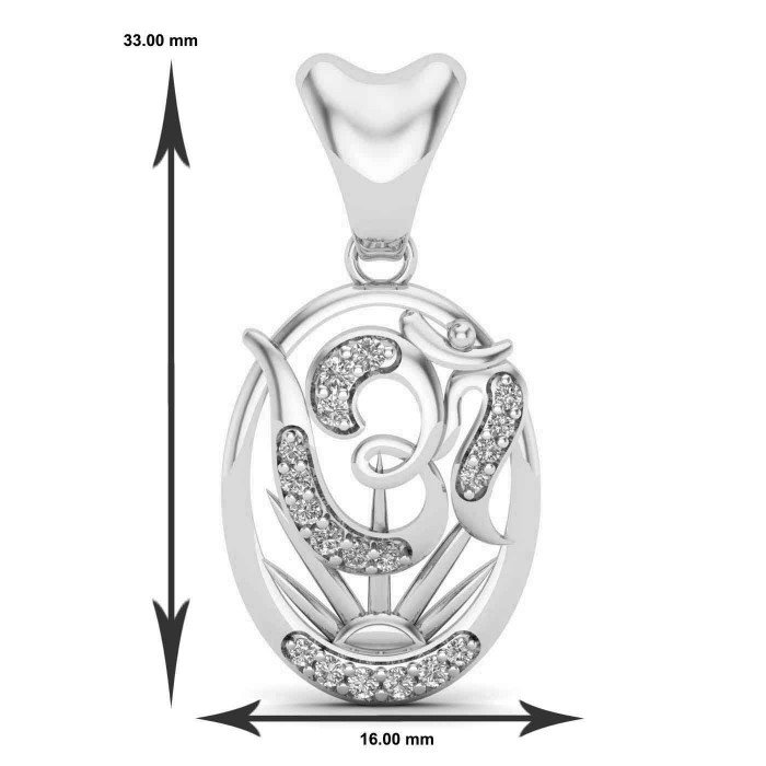 Om Surya Silver Pendant Om Surya Silver Pendant