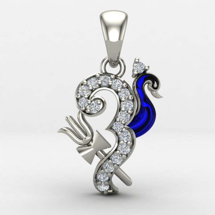 Peacock Om Pendant Peacock Om Pendant