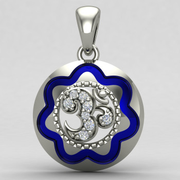 Round Shape Om Locket