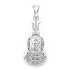 Om Trishul Damru Silver Pendant