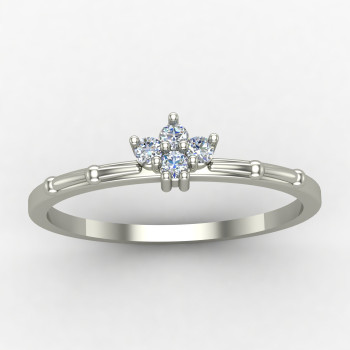 Casual Cz Diamond Ring