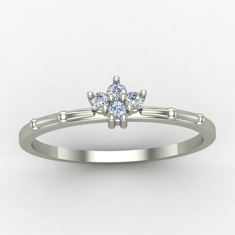 Casual Cz Diamond Ring