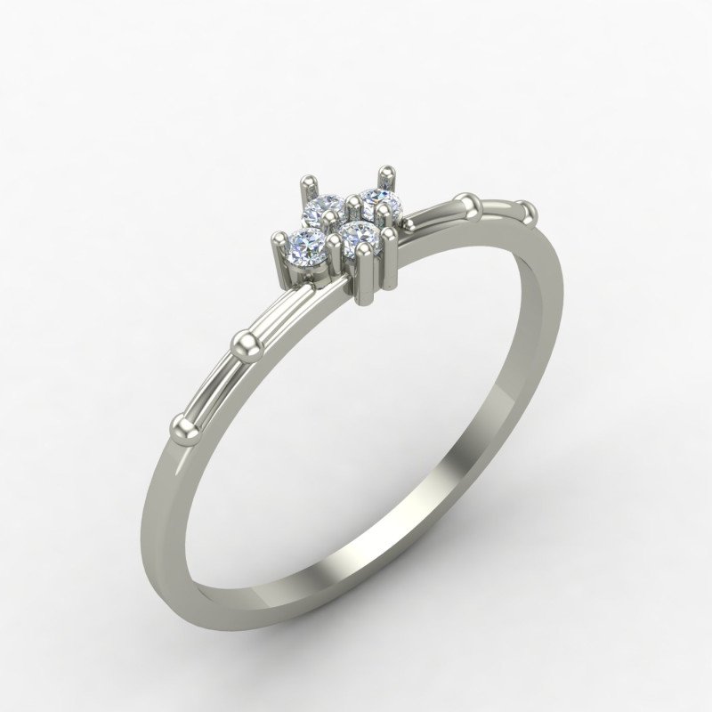 Casual Cz Diamond Ring