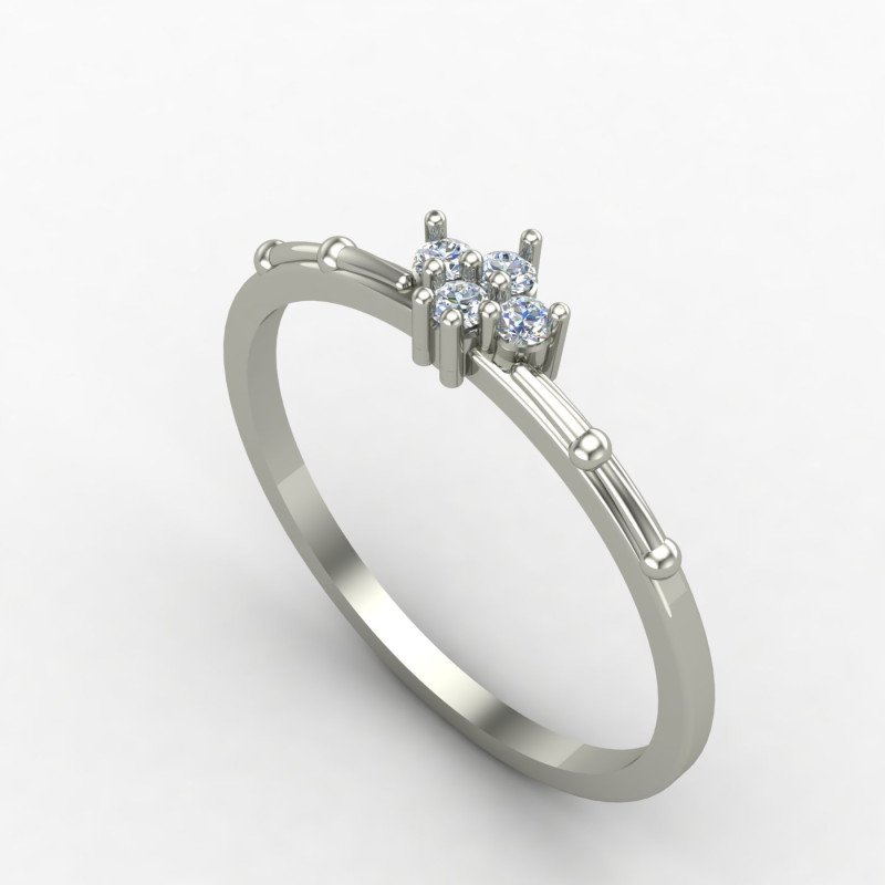Casual Cz Diamond Ring