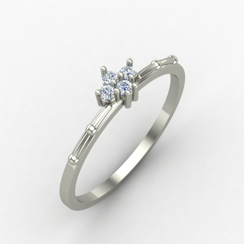 Casual Cz Diamond Ring