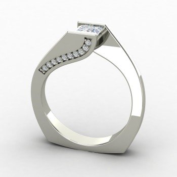 Princess Diamond Solitaire Ring