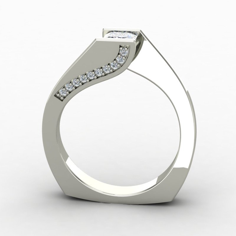 Princess Diamond Solitaire Ring Princess Diamond Solitaire Ring