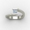 Princess Diamond Solitaire Ring Princess Diamond Solitaire Ring