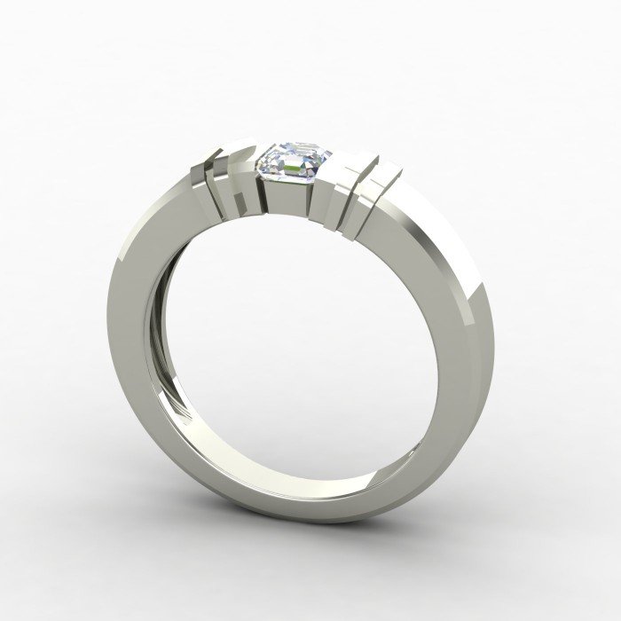Emerald Solitaire Ring Emerald Solitaire Ring